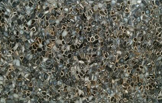 Dark Grey with Natural Black Agate Slab