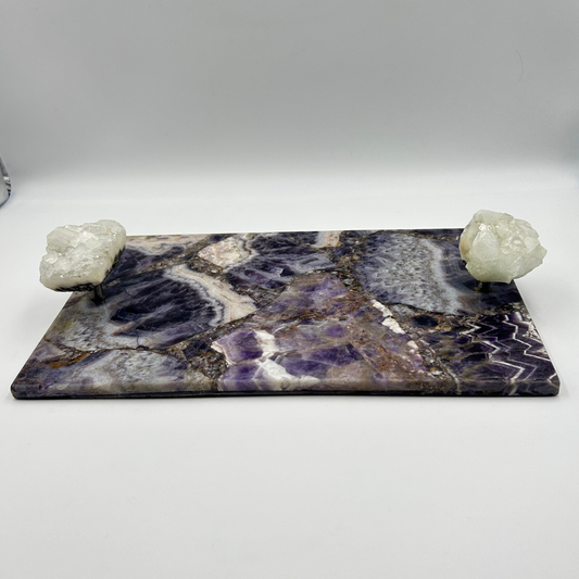 Amethyst Tray with Mineral Handle
