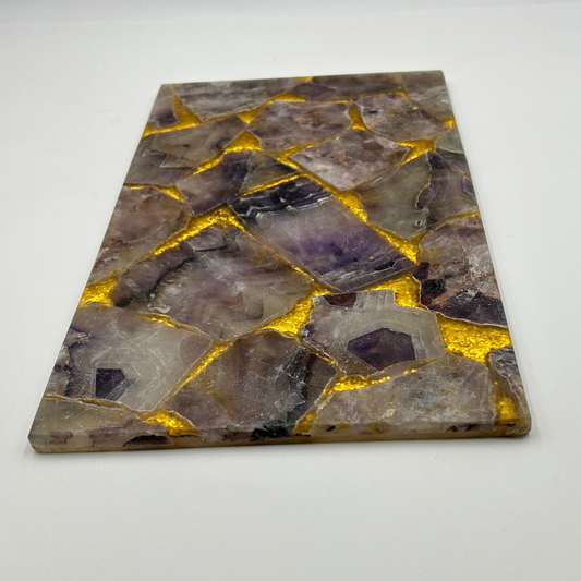 Amethyst with Golden Shimmer Tray