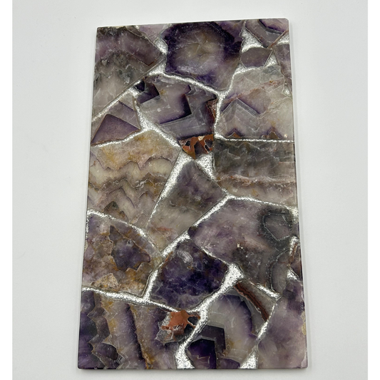 Amethyst with Silver Shimmer Tray