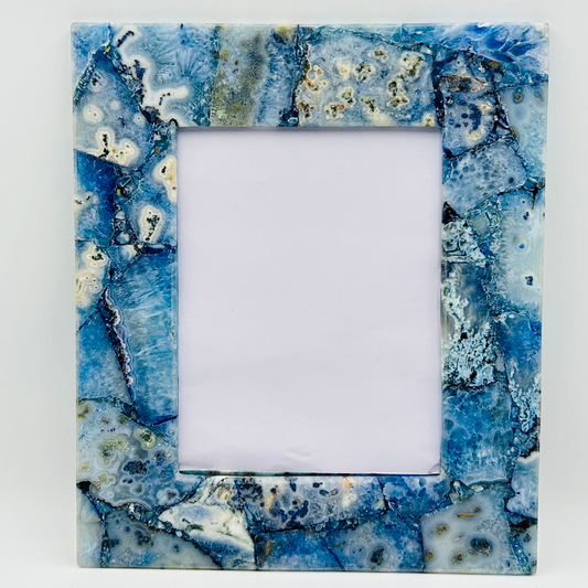 Blue Agate Photo Frame
