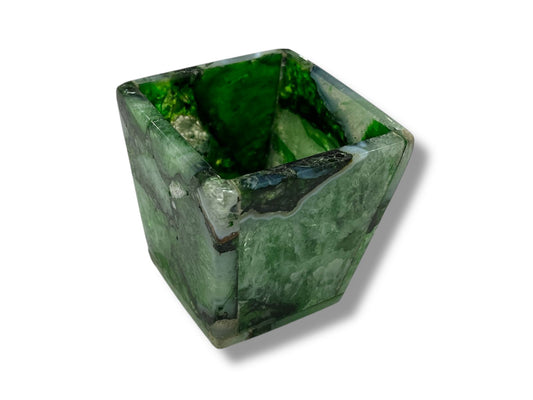 Green Agate Planter