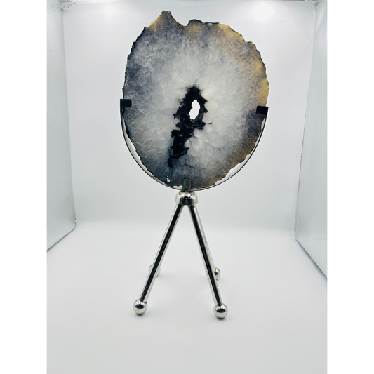 Grey Agate Decorative Stand