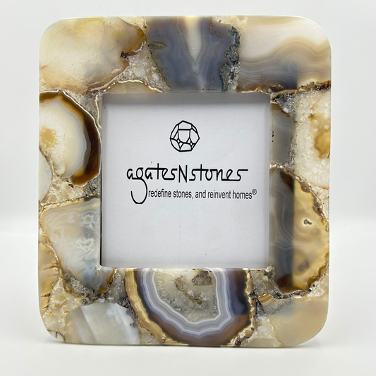 Grey Agate Photo Frame