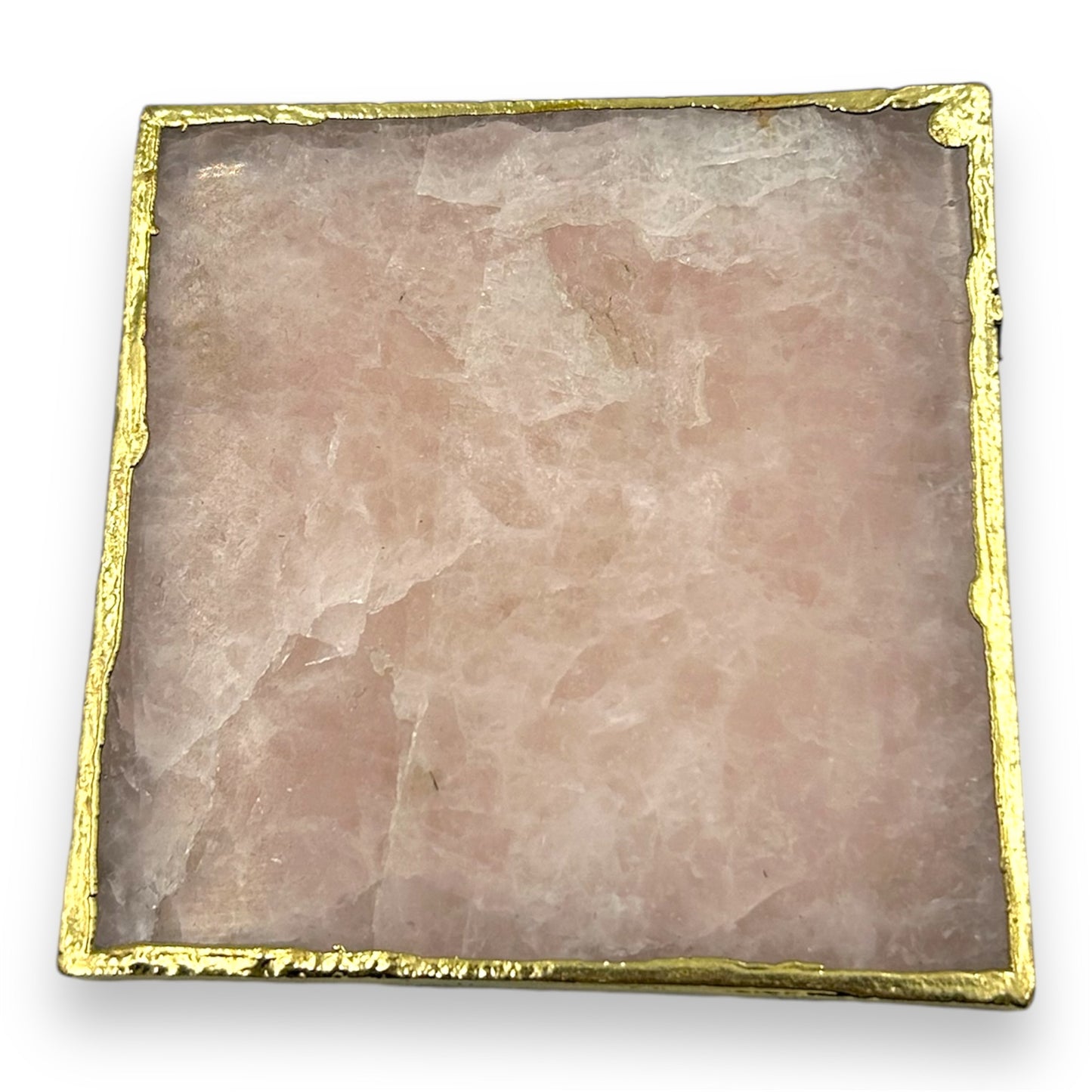 Rose Quartz Square Coaster