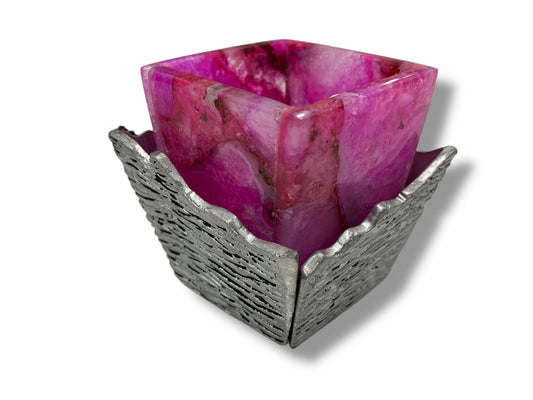 Pink Agate Planter