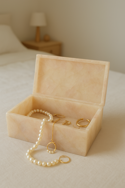 Rose Quartz  Jewelry Box