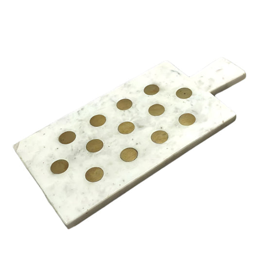 White Marble with Golden Circle Platter