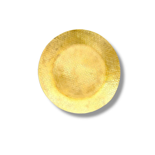 Round Shape Metal Designed Platter Tray