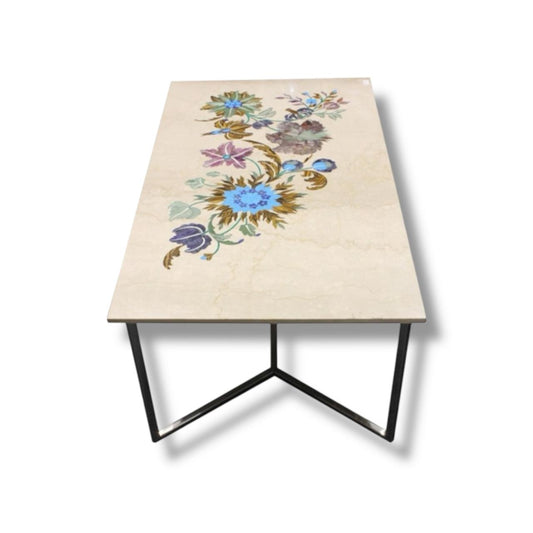 Semi Precious Stone Inlay Botochino Table