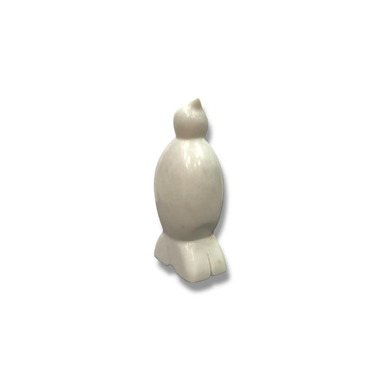 Banswara White Marble Penguin Figural Decor
