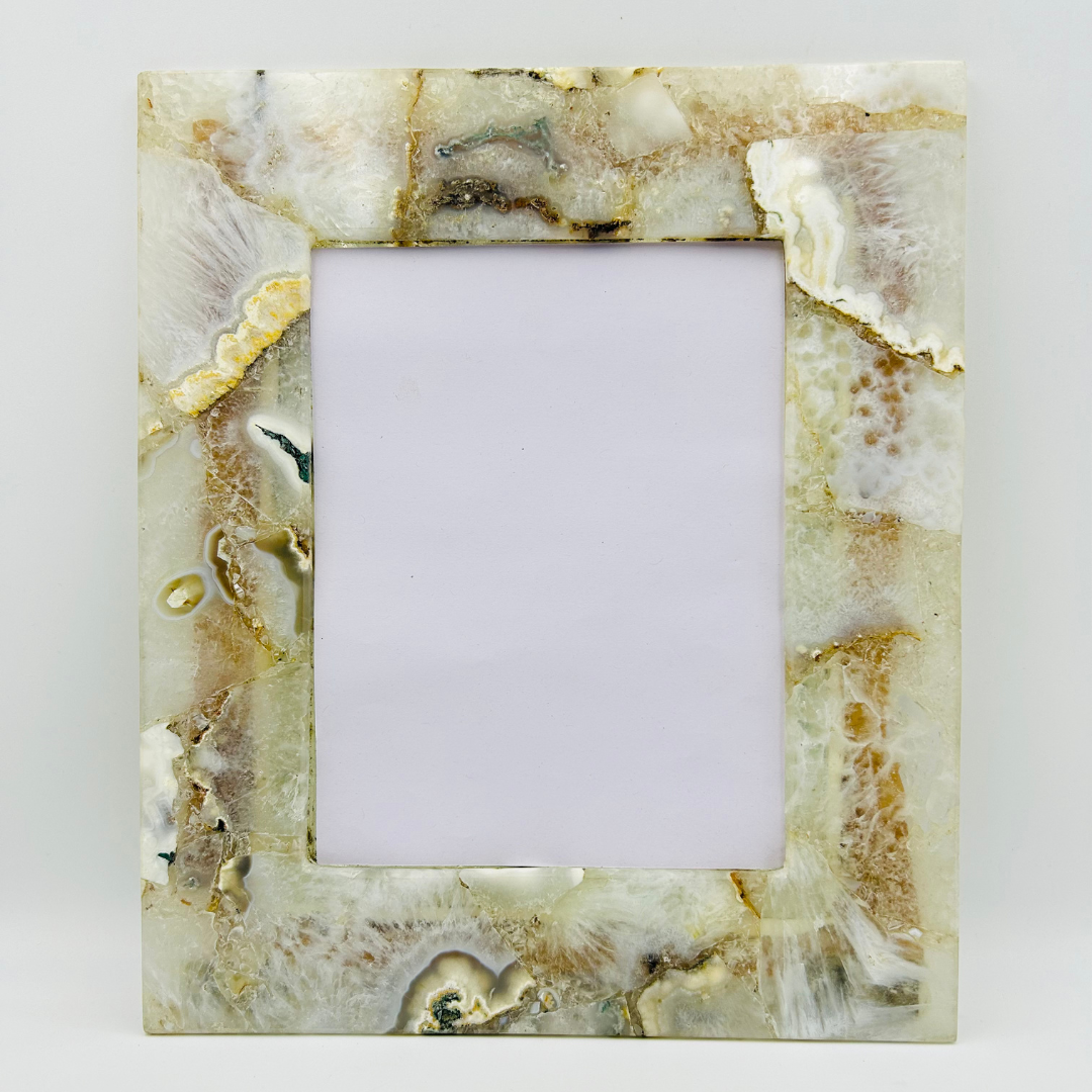 Whie Agate Photo Frame 2
