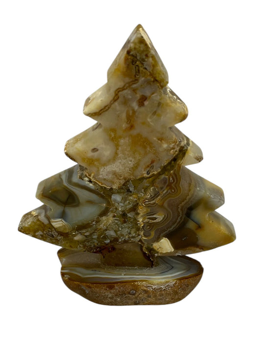 Yellow Agate Christmas tree