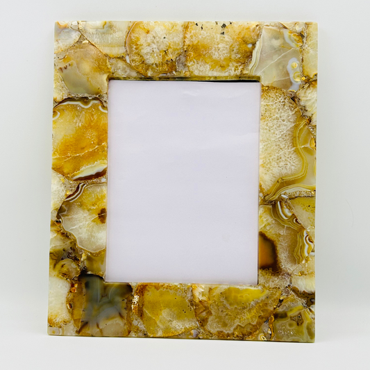 Yellow Agate Photo Frame