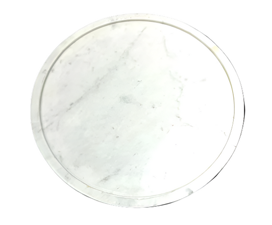 Banswara White Marble Round Cheeseboard
