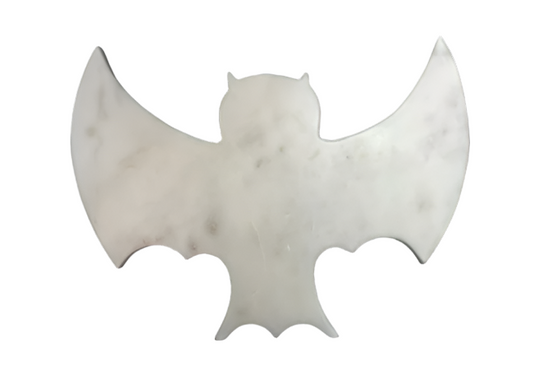 Banswara White Marble Bat Shaped Cheeseboard