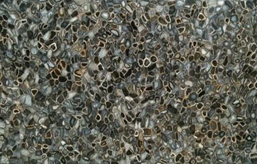Dark Grey with Natural Black Agate Slab