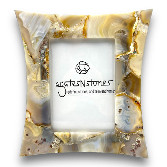 Grey Agate Photo Frame