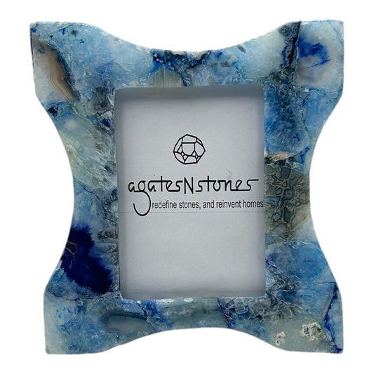 Blue Agate Photo Frame