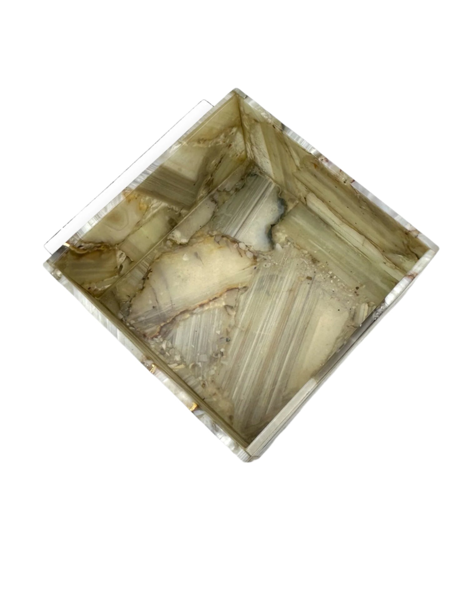 Grey Banded Jewellery Box