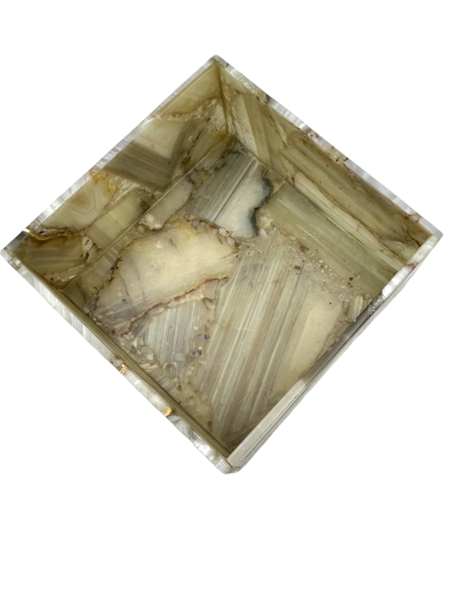 Grey Banded Jewellery Box