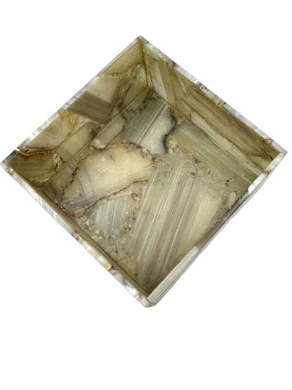 Grey Banded Jewellery Box