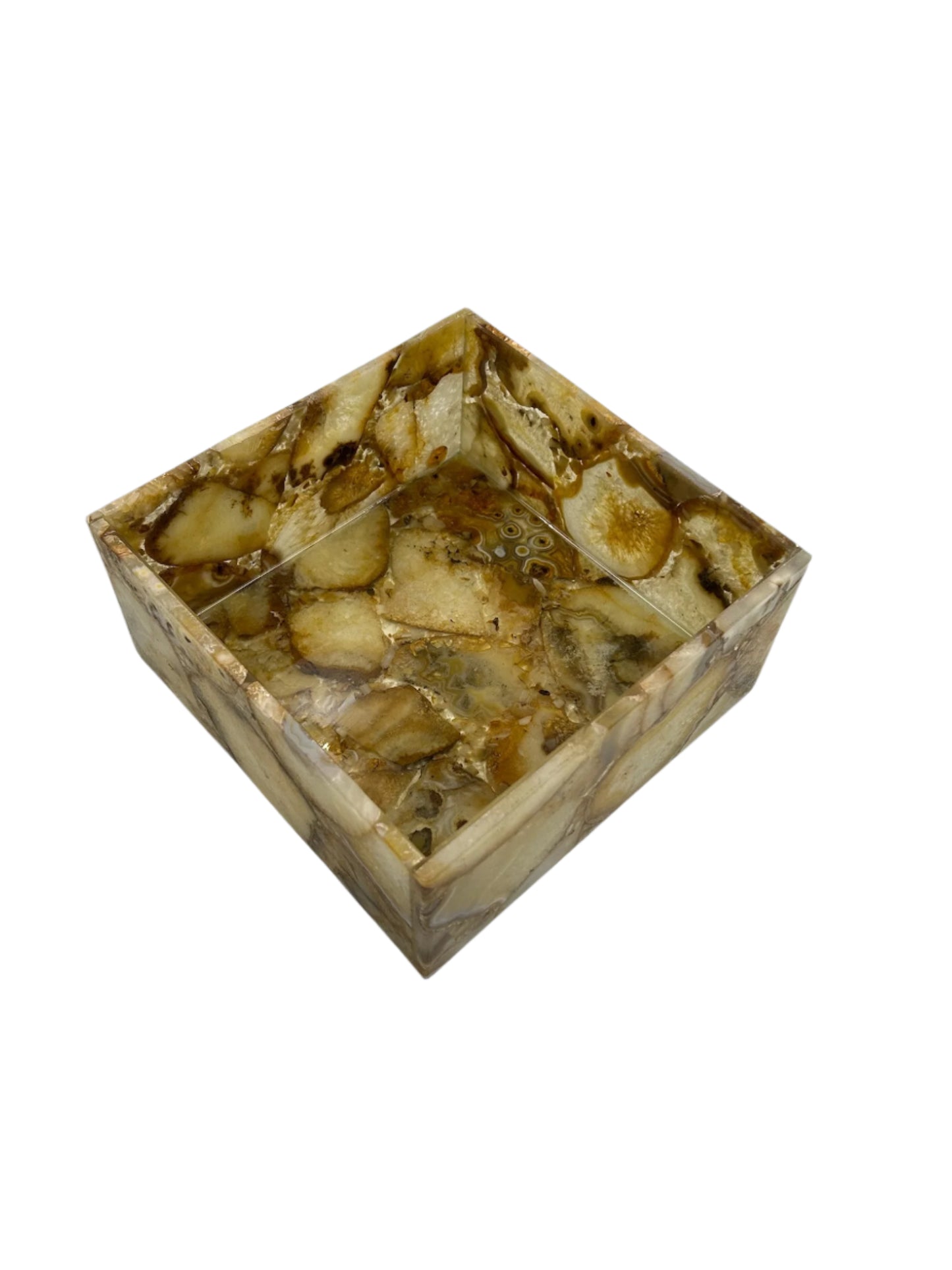 Yellow Agate Jewellery Box