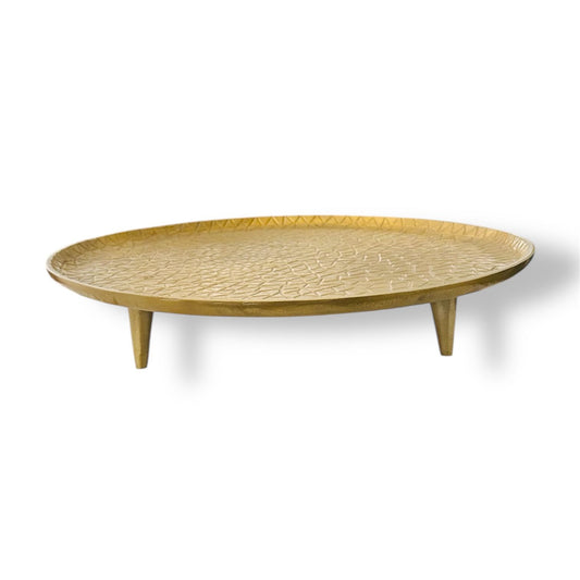 Metal Platter with Stand