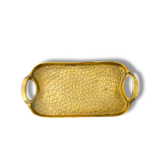 Metal Platter with Handle