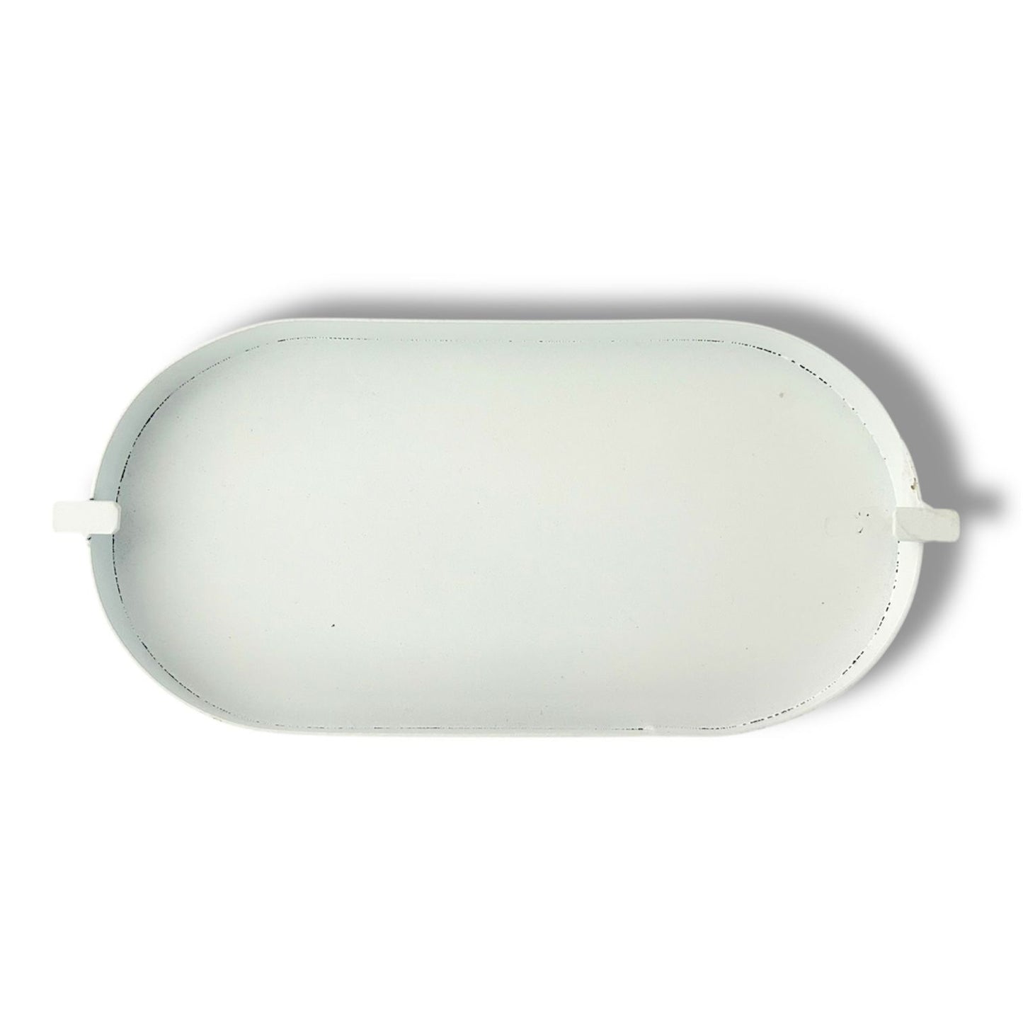 White Colour Oval Shape Platter