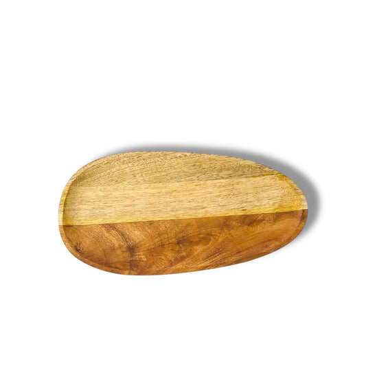 Egg Shape Wooden Platter