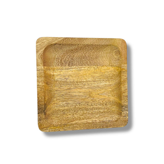 Square Shape Wooden Platter