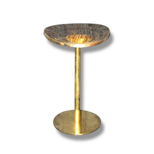 Aviator Dual Tiger Eye Inlay Table