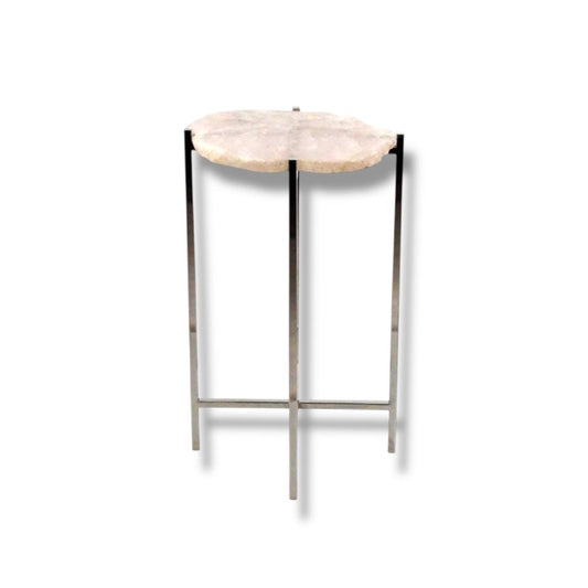 Rose Quartz Slice Table