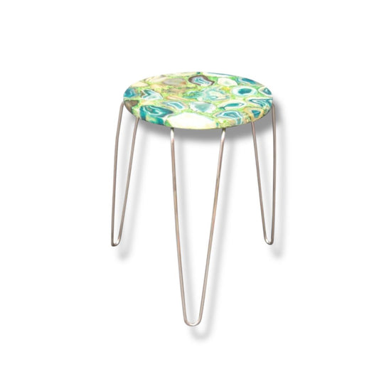 Green Agate Pin Table