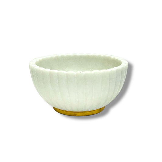 Banswara White Marble Fruit Bowl