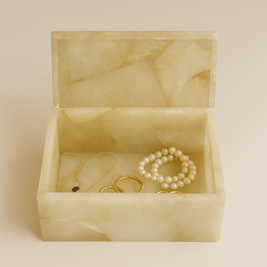White Quartz  Jewelry Box