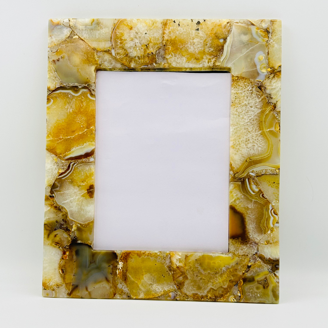 Yellow Agate Photo Frame