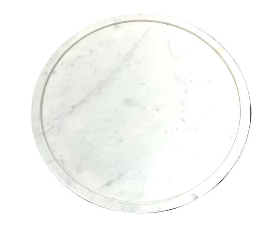 Banswara White Marble Round Cheeseboard